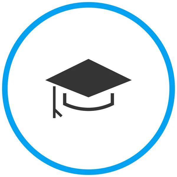 Graduación Grado Icono Educación Estilo Sólido — Vector de stock