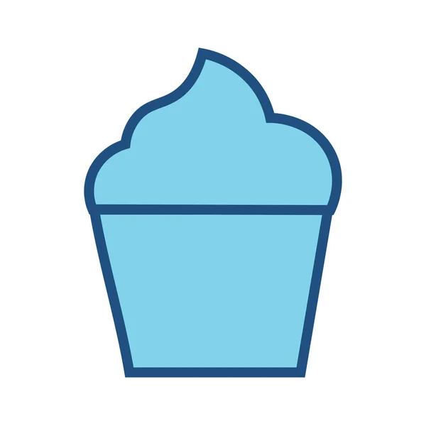 Иконка Рекламного Мороженого Стиле Заполненного Контура — стоковый вектор
