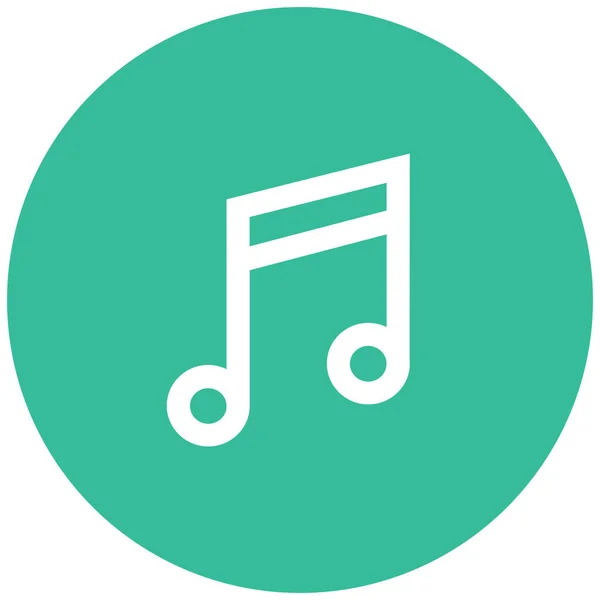 Ikona Muzyki Uważność Audio Solidnym Stylu — Wektor stockowy