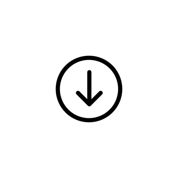 Arrow Caret Chevron Icon Outline Style — Stock Vector