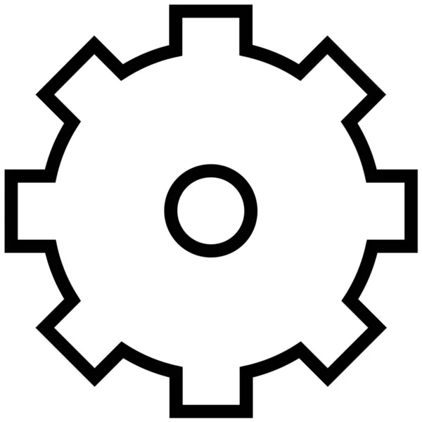 Automation Configuration Manual Testing Icon Outline Style — 스톡 벡터