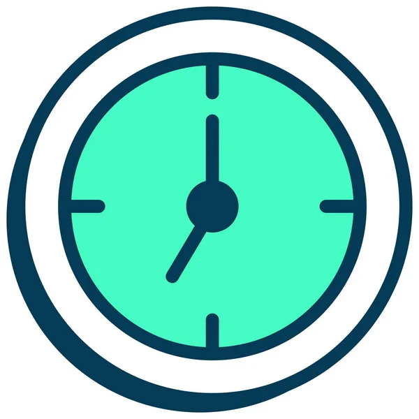 Alarm Clock Optimization Icon Filled Outline Style — Stock Vector