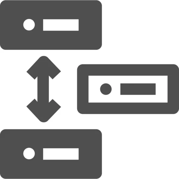 Arreglo Orden Horario Icono — Archivo Imágenes Vectoriales