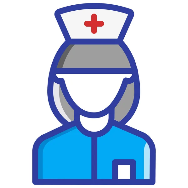 Krankenschwester Ikone — Stockvektor