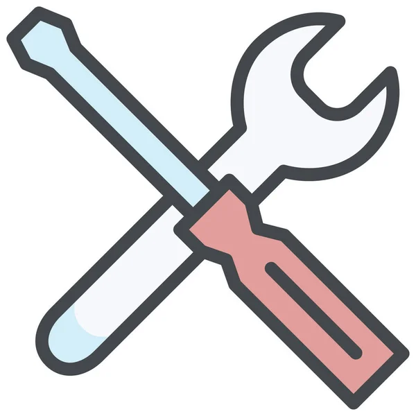 Fijar Icono Reparación Optimización — Vector de stock