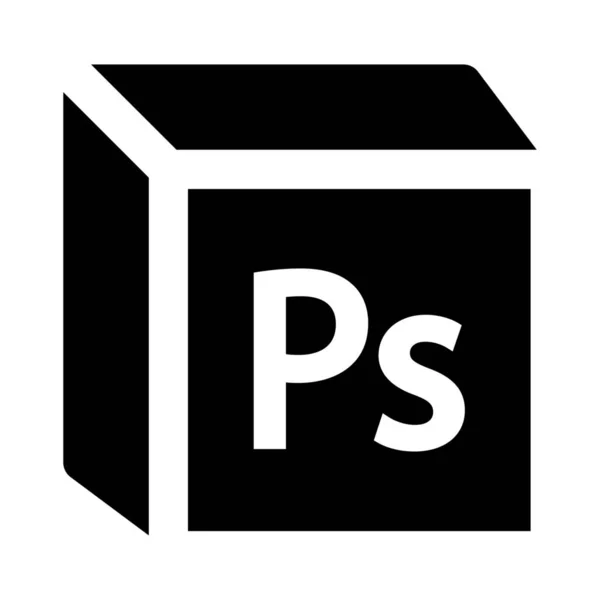 Adobe Photoshop Software Icoon User Interface Optimale Categorie — Stockvector