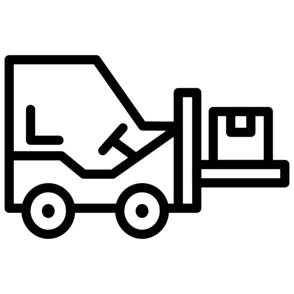 Bendi Truck Gabelstapler Icon Outline Style — Stockvektor