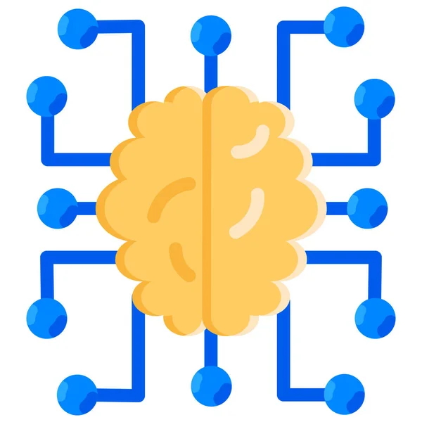 Icône Connexion Intelligence Artificielle — Image vectorielle