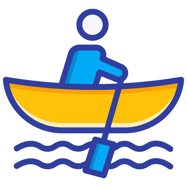 Boat Emergency Lifeboat Icon — Stock Vector