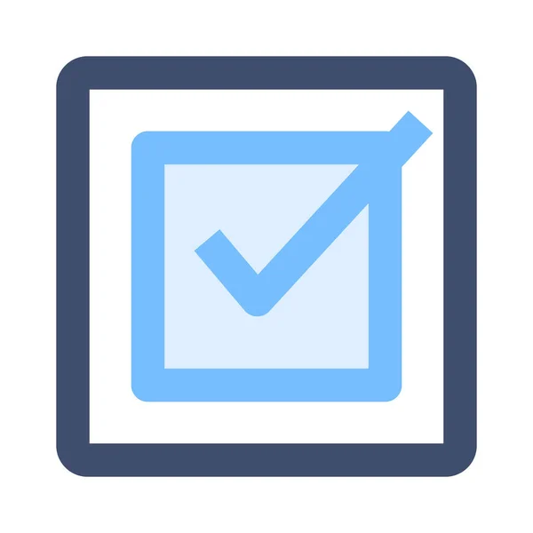 Casilla Verificación Seleccionar Icono Marca Verificación — Archivo Imágenes Vectoriales