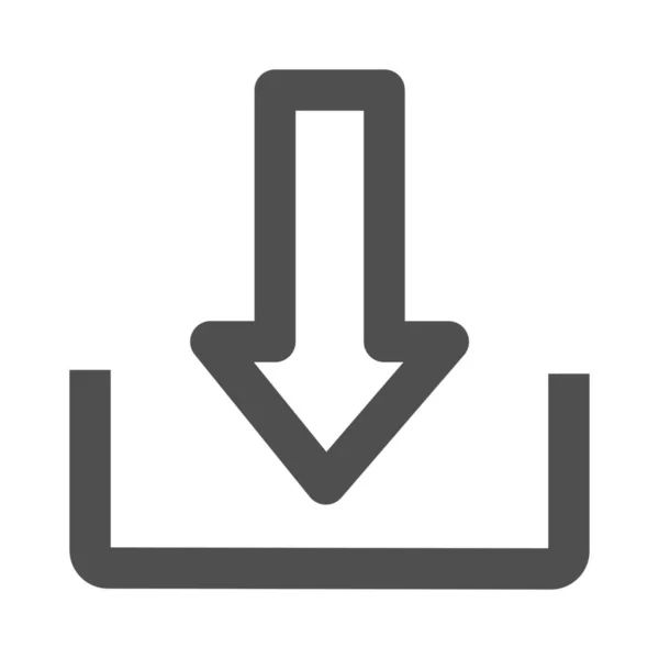Ícone Instalação Importação Download — Vetor de Stock