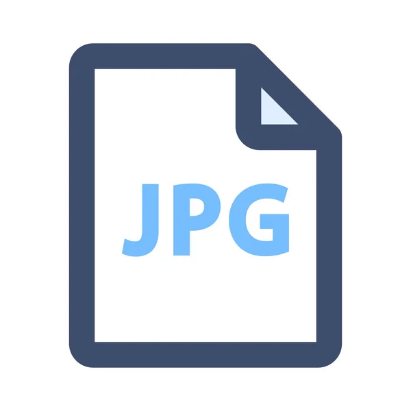 Jpeg Jpeg Archivo Jpeg Icono Imagen — Archivo Imágenes Vectoriales