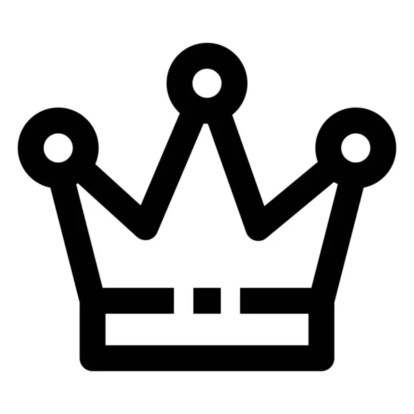 Crown King Loyal Icon — Stock Vector