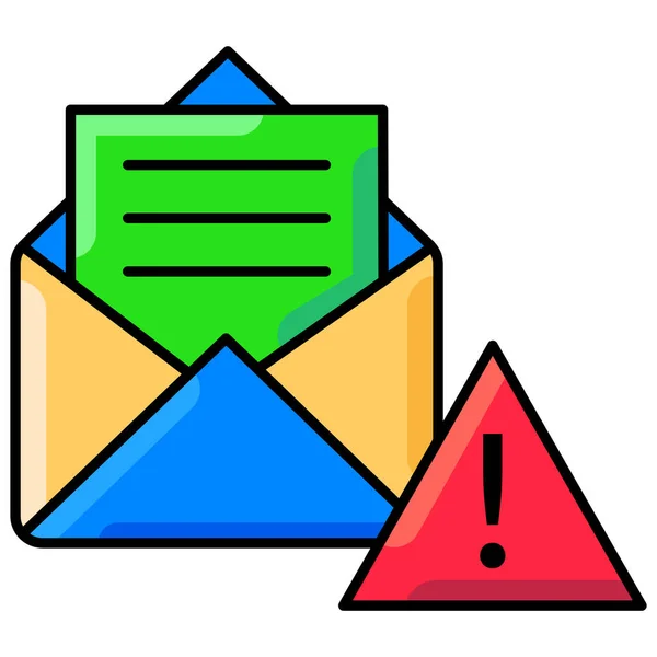 Email Alert Notification Seo Icon Marketing Seo Category — Stock Vector