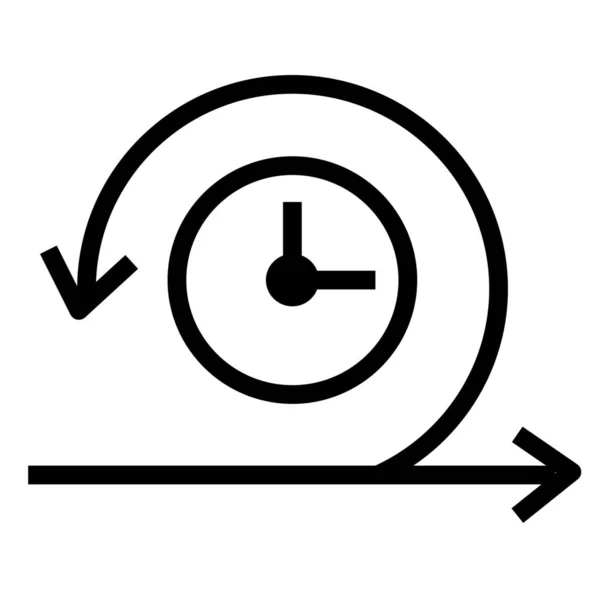 Icône Quotidienne Intervalle Tableau Bord Scrum Dans Style Contour — Image vectorielle