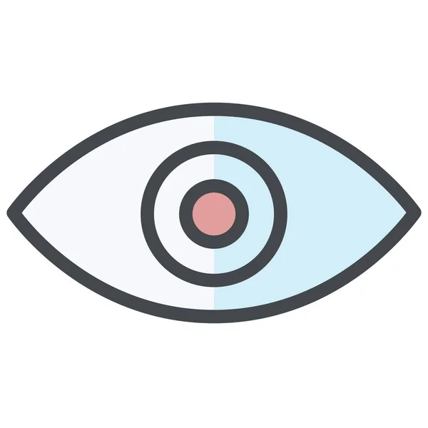 Comprobar Icono Revisión Ocular — Archivo Imágenes Vectoriales