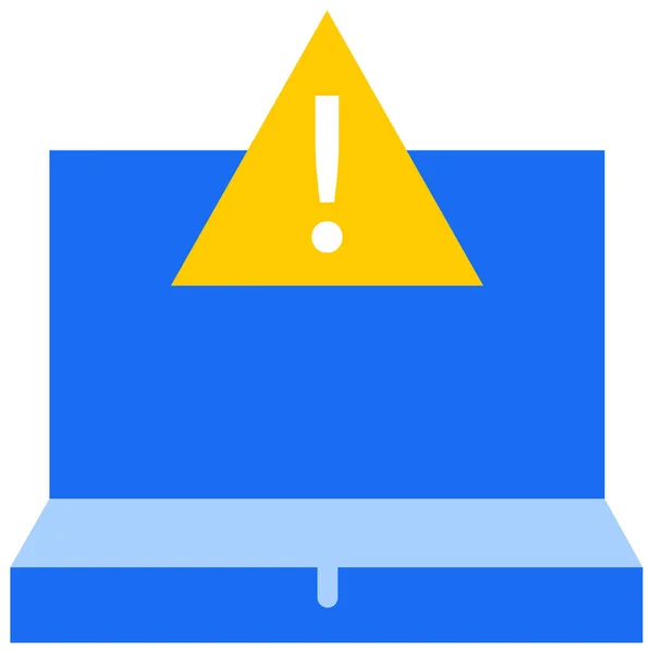 Alerta Icono Error Crítico — Vector de stock