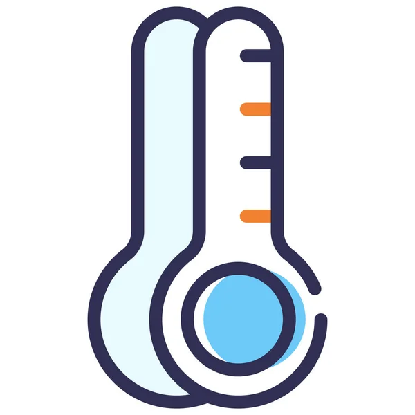 온도계 아이콘의 스타일 — 스톡 벡터