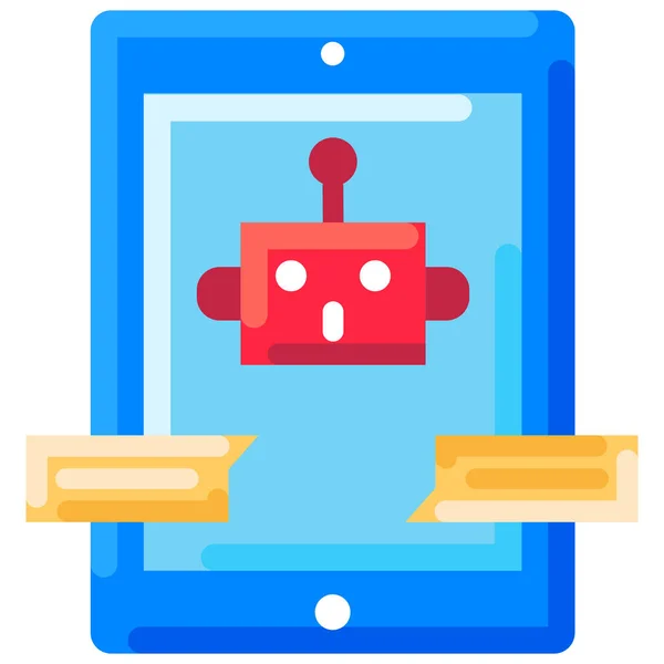 Artificial Intelligence Chat Icon — Stock Vector