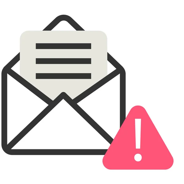 Email Alerta Notificação Seo Ícone — Vetor de Stock