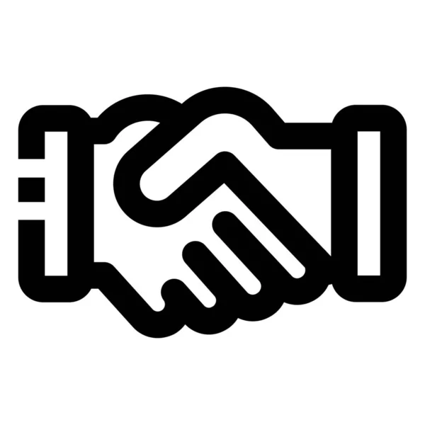 Agreement Deal Handshake Icon — Stock Vector