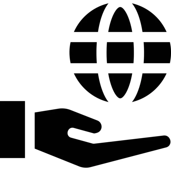 Комунікація Глобус Інтернет Значок Категорії Управління Бізнесом — стоковий вектор