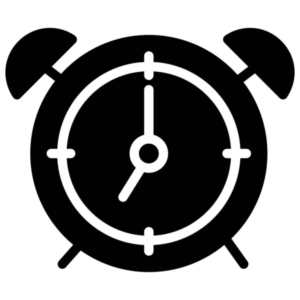 Alarm Saat Optimizasyon Simgesi Katı Biçiminde — Stok Vektör