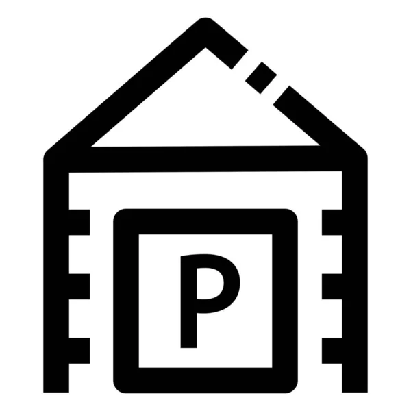 Parkhaus Symbol — Stockvektor