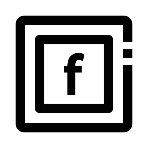 Facebook Fbソーシャルメディアのアイコン — ストックベクタ