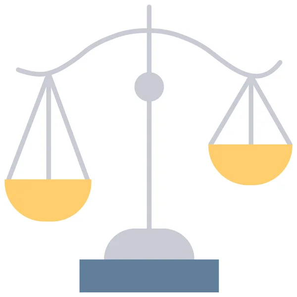 Balance Balance Waage Gerechtigkeit Ikone Marketing Seo Kategorie — Stockvektor