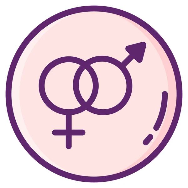 Gender Lgbt Orientation Icon — Stock Vector