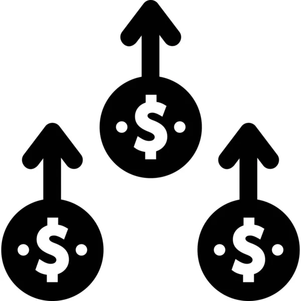 Pijl Groei Rapport Icoon — Stockvector