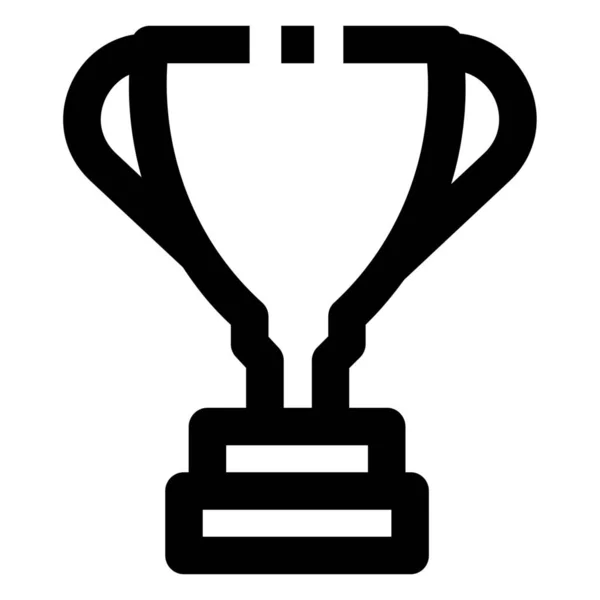 Achievement Award Trophy Icon Outline Style — Stock Vector