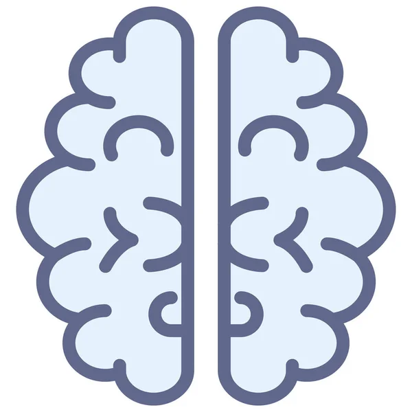 Artificiell Intelligens Hjärna Ikon Marknadsföring Seo Kategori — Stock vektor