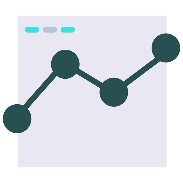 Ikona Rozhraní Cloud Dashboard Plochém Stylu — Stockový vektor