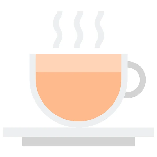 Icono Bebida Café Caliente Categoría Invierno — Vector de stock