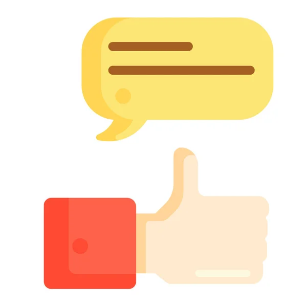 Feedback Positives Feedback Symbol Der Kategorie Business Management — Stockvektor