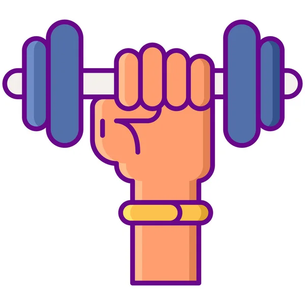 Exercise Fitness Gym Icon — Stock Vector