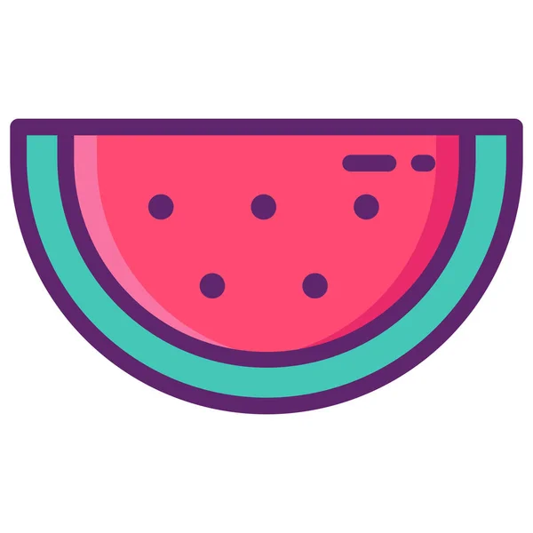 Betrunkene Frucht Wassermelone — Stockvektor