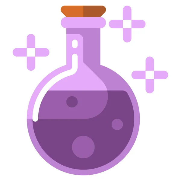 Ícone Magia Laboratório Química Estilo Plano —  Vetores de Stock