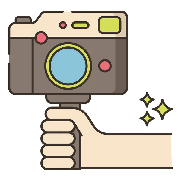 Vlogging Camera Video Icon — Stock Vector