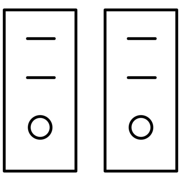 Dispositivo Comunicación Ordenador Cpu Icono Estilo Esquema — Archivo Imágenes Vectoriales