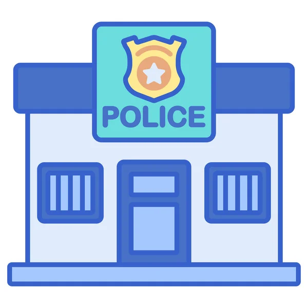 Δικαιοσύνη Δίκαιο Αστυνομικό Εικονίδιο — Διανυσματικό Αρχείο