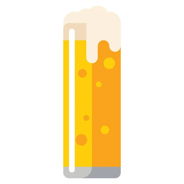Brauerei Glas Stange Ikone Der Kategorie Lebensmittel Getränke — Stockvektor