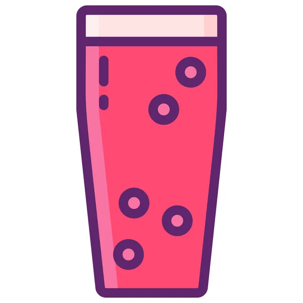 Trinken Getränk Glas Symbol — Stockvektor