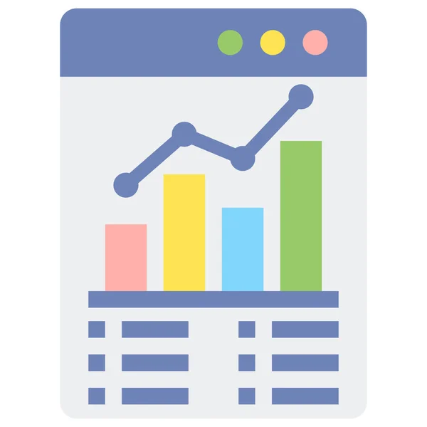 Analytics Research Seo Icon — Stock Vector