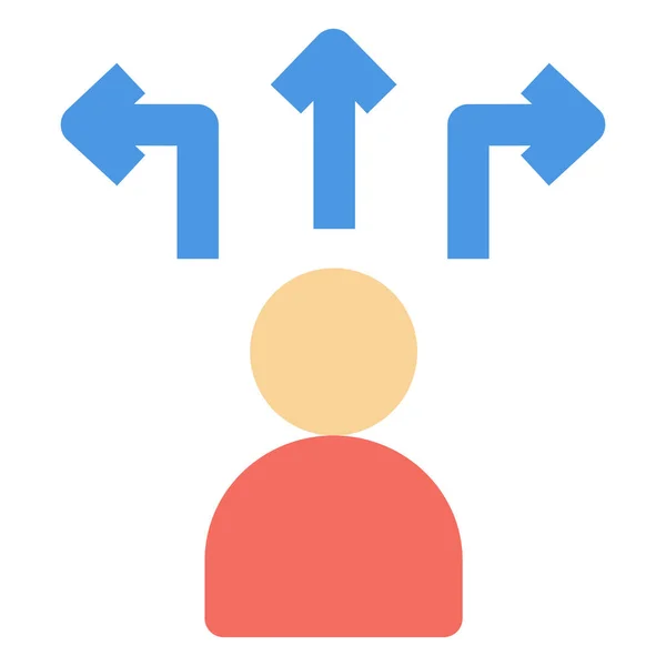 Escolher Ícone Gerenciamento Decisão — Vetor de Stock
