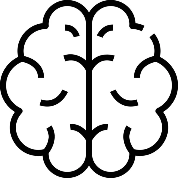 Artificiell Intelligens Automatisering Hjärna Ikon — Stock vektor