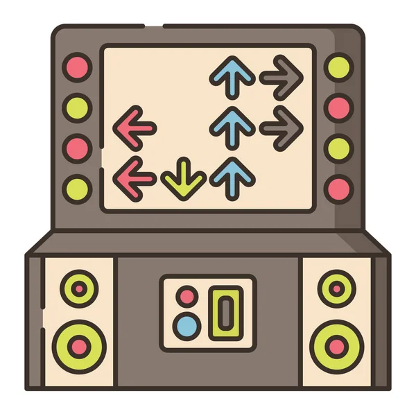 Arcade Games Ritme Pictogram — Stockvector