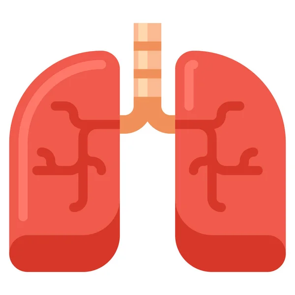 Anatomía Salud Pulmones Icono Los Hospitales Categoría Sanitaria — Archivo Imágenes Vectoriales